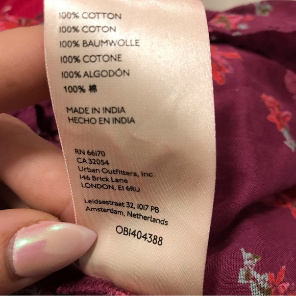 Free People Floral Amanda Ruffle Long Sleeve Blouse - Picture 9 of 9